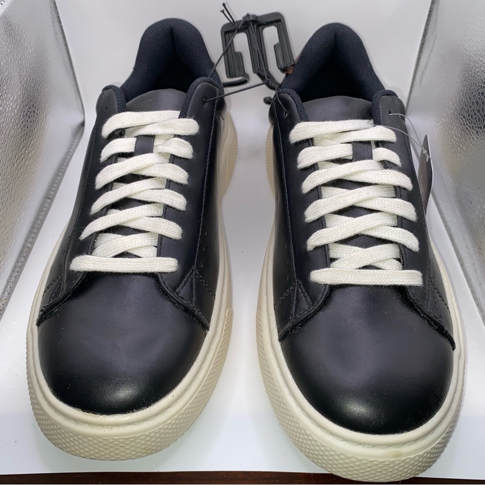 George Grahamm Men’s Lace Up Court Sneakers With Memory Foam Insoles Size 10 1/2